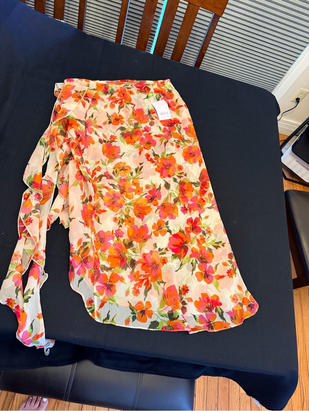 MISA Los Angeles Floral Floral Garden Wrap Skirt